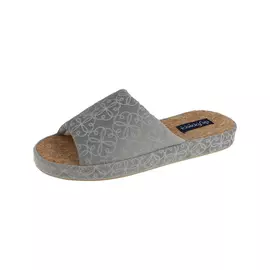 Женские тапочки De Fonseca Materra серые с коричневым р.37