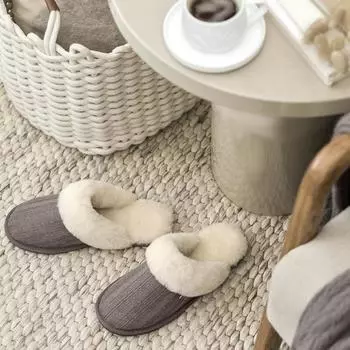 Тапочки женские меховые Togas Птолеми сиреневые р.34-35