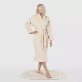 Женский халат Maisonette Fresh бежевый L/XL