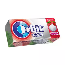 Жевательная резинка Orbit Mega Клубника, без сахара, 16,4 г
