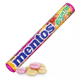 Жевательное драже Mentos Фрукты, 37 г
