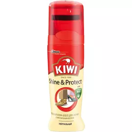 Жидкий крем-блеск Kiwi Shine &amp; Protect нейтральный 75 мл