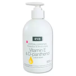 Жидкое крем-мыло Eva Natura "Витамин Е и Д-пантенол" 500 мл
