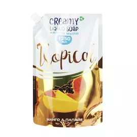 Жидкое мыло для рук Creamy с ароматом манго и папайи 1,25 л