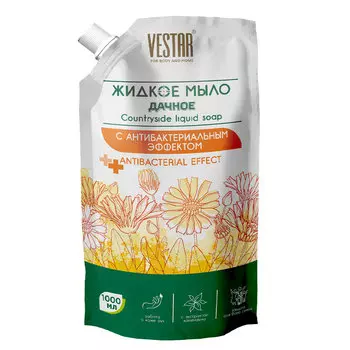 Жидкое мыло Vestar Дачное с антибактериальным эффектом 1 л