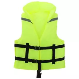 Жилет страховочный с подголовником р.48-54 жёлтый