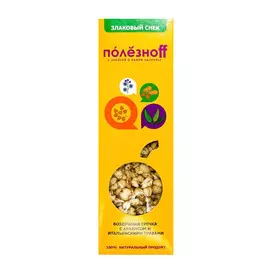 Злаковый снек ПолезноFF с воздушной гречкой, арахисом и итальянскими травами, 25 г