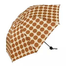 Зонт механический Sima Land Горох коричневый крупный 3 сложения