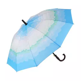 Зонт-трость Sima женский Горы голубой