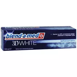 Зубная паста Blend-a-med 3D White Бережная Мята для отбеливания и свежего дыхания, 100 мл