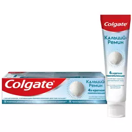 Зубная паста Colgate Кальций-Ремин с природным био-аргинином для восстановления и защиты здоровья эмали зубов путем 4-х их кратной реминерализации, 100 мл