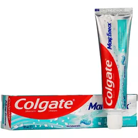 Зубная паста Colgate Макс Блеск Кристальная мята с отбеливающими пластинками для свежего дыхания и отбеливания зубов, 50 мл