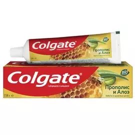 Зубная паста Colgate Прополис и Алоэ с натуральными ингредиентами для защиты от кариеса и свежего дыхания, 100 мл