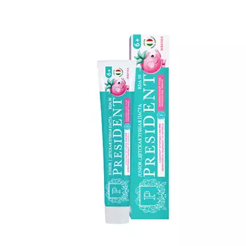 Зубная паста детская President Жвачка 6+ лет, 50 RDA, 70 г