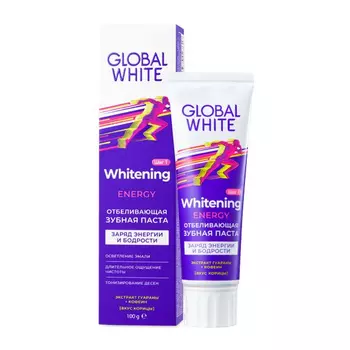 Зубная паста Global White Energy отбеливающая, 100 г