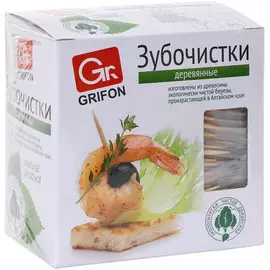 Зубочистки Grifon деревянные 500 шт