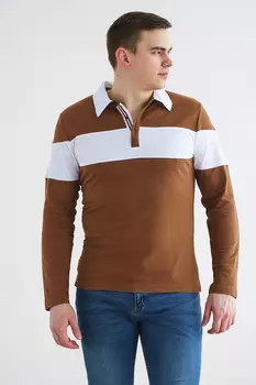 ФУТБОЛКА-ПОЛО МУЖСКАЯ ФУ 008ПИ-КОР (КОРИЧНЕВЫЙ)