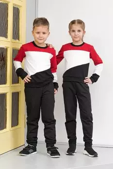 КОСТЮМ СПОРТИВНЫЙ КСС 017ФР-КРБ (КРАСНО-БЕЛЫЙ)