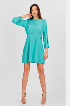 ЛЕГКОЕ ПЛАТЬЕ С ВЫРЕЗОМ НА СПИНЕ ПЛ 052НА-МЕН (МЕНТОЛ)