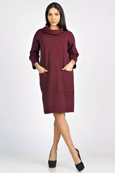 ПЛАТЬЕ С ХОМУТОМ ПЛ 061ВП-БОР (БОРДО)