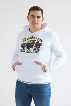 ТОЛСТОВКА МУЖСКАЯ ТЛ 004ФУ-БЕЛ (БЕЛЫЙ)