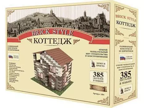 Конструктор из кирпичиков "Коттедж", 385 деталей