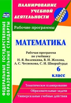 Математика. 6 класс. Рабочая программа по учебнику Н. Я. Виленкина, В. И. Жохова, А. С. Чеснокова, С. И. Шварцбурда. Программа для установки через Интернет