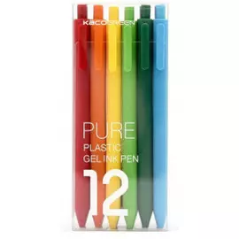 Комплект гелевых ручек Xiaomi KACO Pure Plastic Gelic Pen (12 шт)