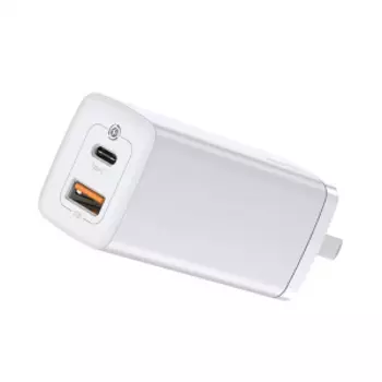 Сетевое зарядное устройство Xiaomi Baseus GaN Mini Quick Charger C+U 45W CH White