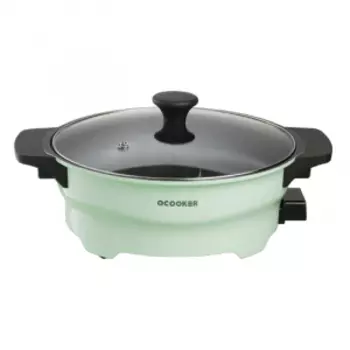 Сковорода электрическая QCOOKER Multi Functional Household Hot Pot Light Green (CR-HG03)