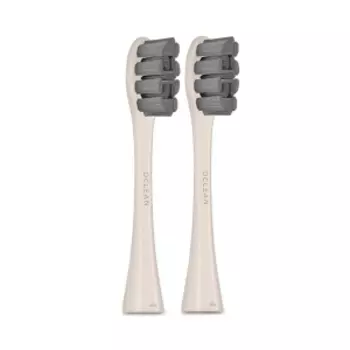 Сменная насадка для зубной щетки Xiaomi Amazfit Oclean Z1 / X / SE / Air / One Clean brush head Beige (PW02) 2 шт.