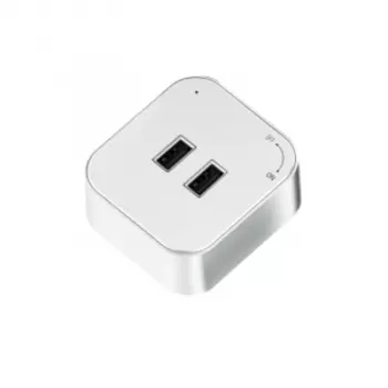 Трековая розетка-адаптер YouSmart Herepow 2 USB Silver