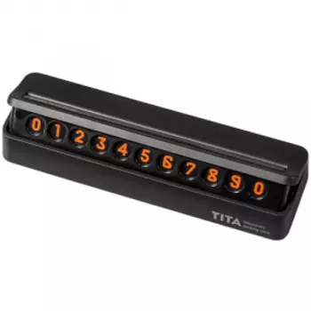 Временная карта парковки BCASE TITA Temporary Parking Card Black