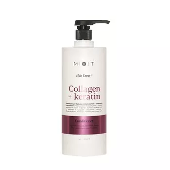 Бальзам - ополаскиватель для волос с коллагеном и кератином Mixit Hair Expert Collagen+Keratin 1000мл