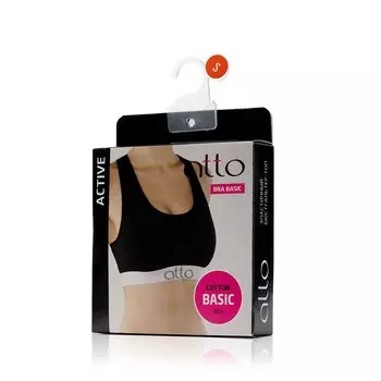 Бюстгалтер - топ Atto Basic Bra , Черный , S