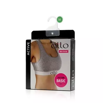 Бюстгалтер - топ Atto Basic Bra , Серый , M