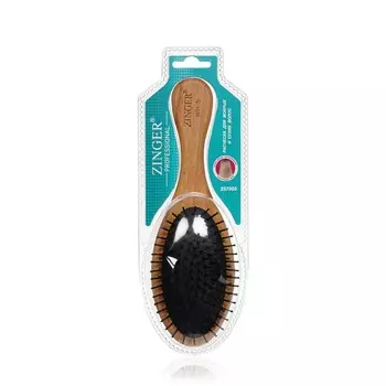 Деревянная массажная расческа для волос Zinger WH5 Plastic с пластиковыми зубчиками