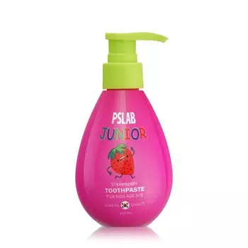 Детская зубная паста PSLAB Junior strawberry от 3 до 12 лет 200мл