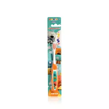 Детская зубная щетка Bambolina Ми-ми-мишки мягкая , 3-5 лет