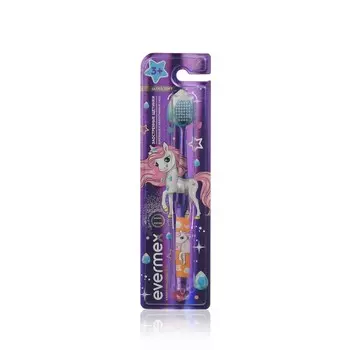 Детская зубная щетка Evermex " Единорог " мягкая 3+