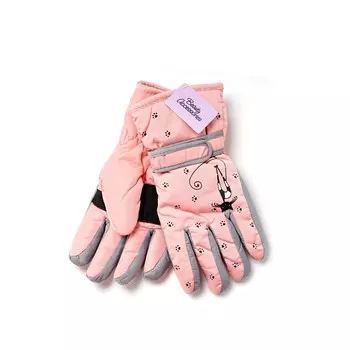 Детские перчатки - краги с утеплением Atto Зайчик Розовый 2шт