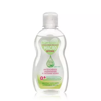 Детское масло для тела Bambolina с экстрактом алоэ вера и оливковым маслом 0+ 250мл