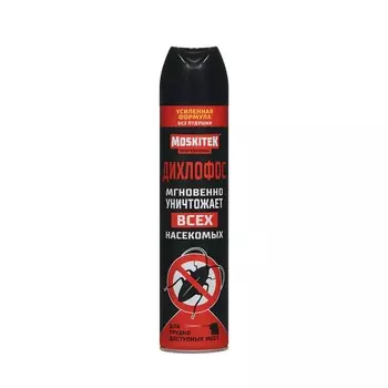 Дихлофос от всех насекомых Moskitek Professional с трубкой 600мл