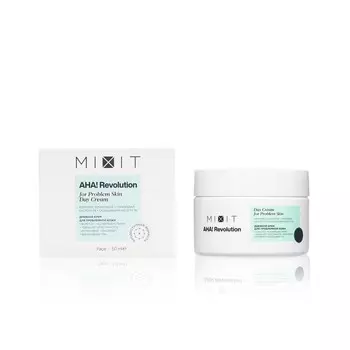 Дневной крем для лица Mixit AHA! Revolution с гликолиевой кислотой 3% , SPF 15 , 50мл
