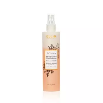 Двухфазный спрей - кондиционер для волос Ollin Professional Bionika " питание и блеск " 250мл