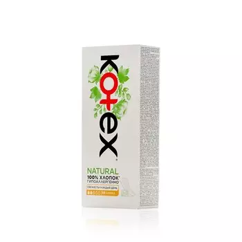 Ежедневные прокладки Kotex Natural , Normal , в индивидуальной упаковке , 20шт