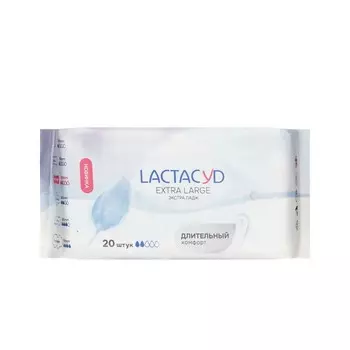 Ежедневные прокладки Lactacyd Extra Large 20шт