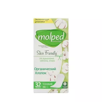 Ежедневные прокладки Molped Skin Friendly 32шт