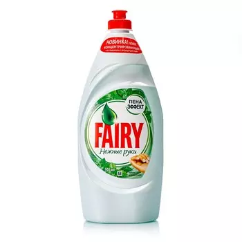 Гель для мытья посуды Fairy Нежные руки " Чайное дерево и мята " пена эффект 900мл