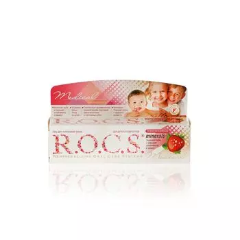 Гель для укрепления зубов R.O.C.S. Medical Minerals для детей и подростков , со вкусом клубники 45г